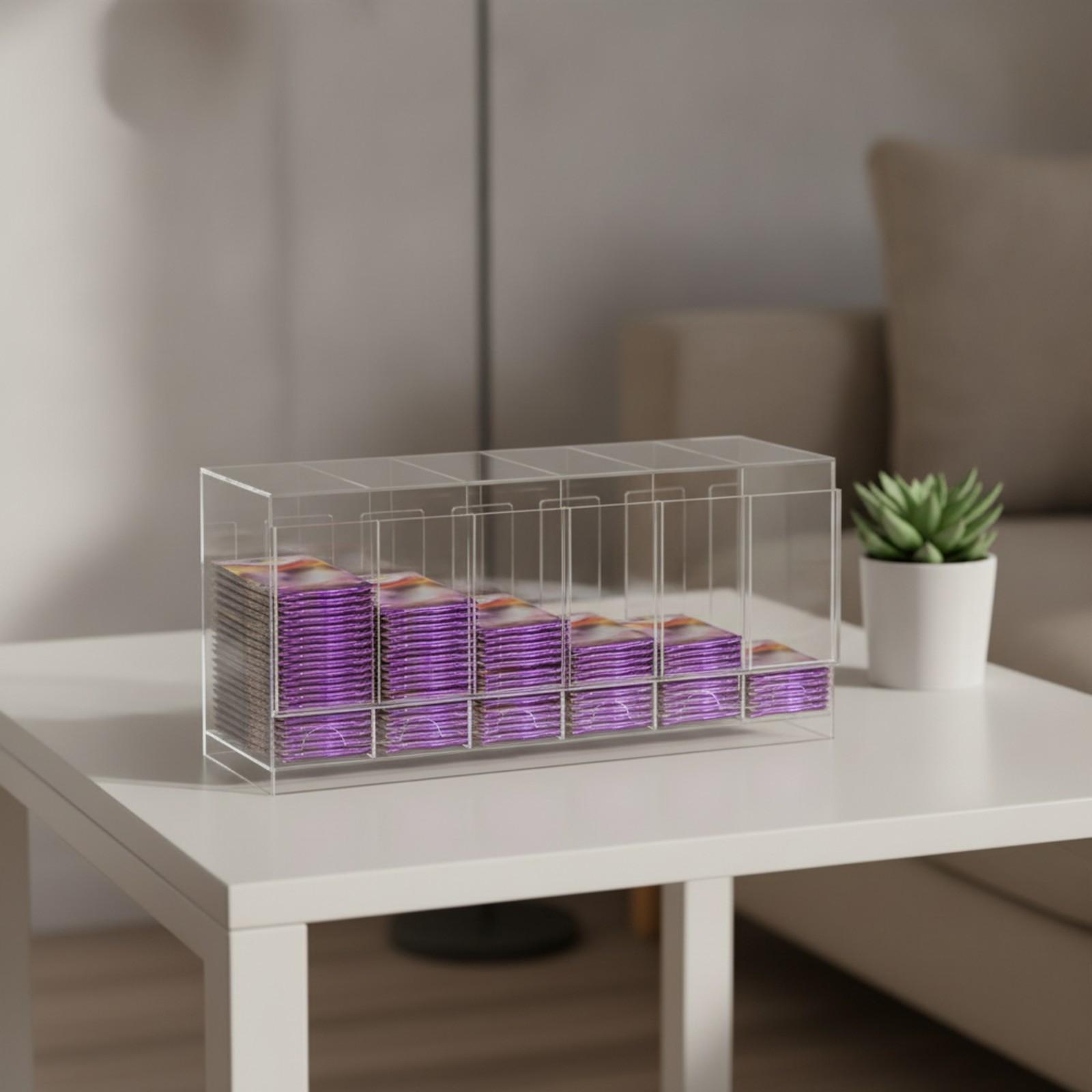 Storage & Organization - Aufteilte Karten-Display-Box, offene Aufbewahrungsbox für Kartenpäckchen