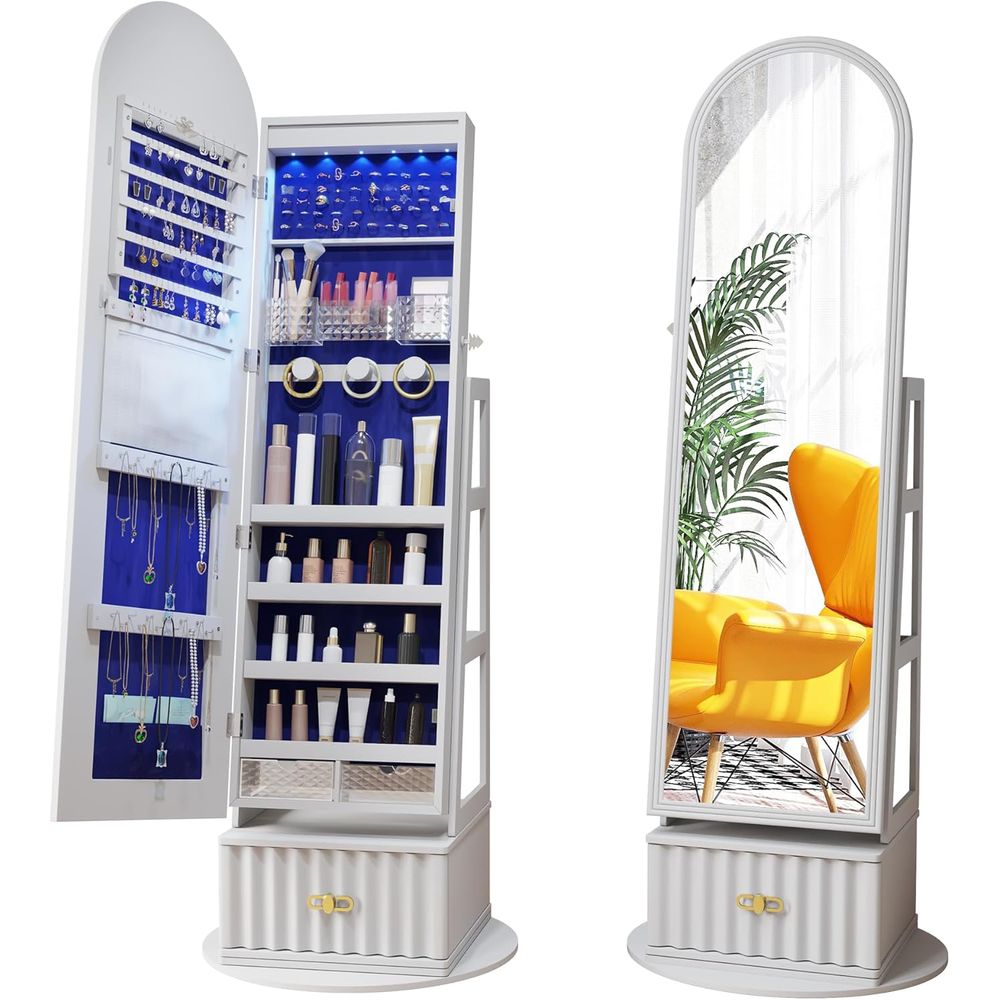 Storage & Organization - 63-Zoll-Spiegelschrank in voller Länge mit Stauraum
