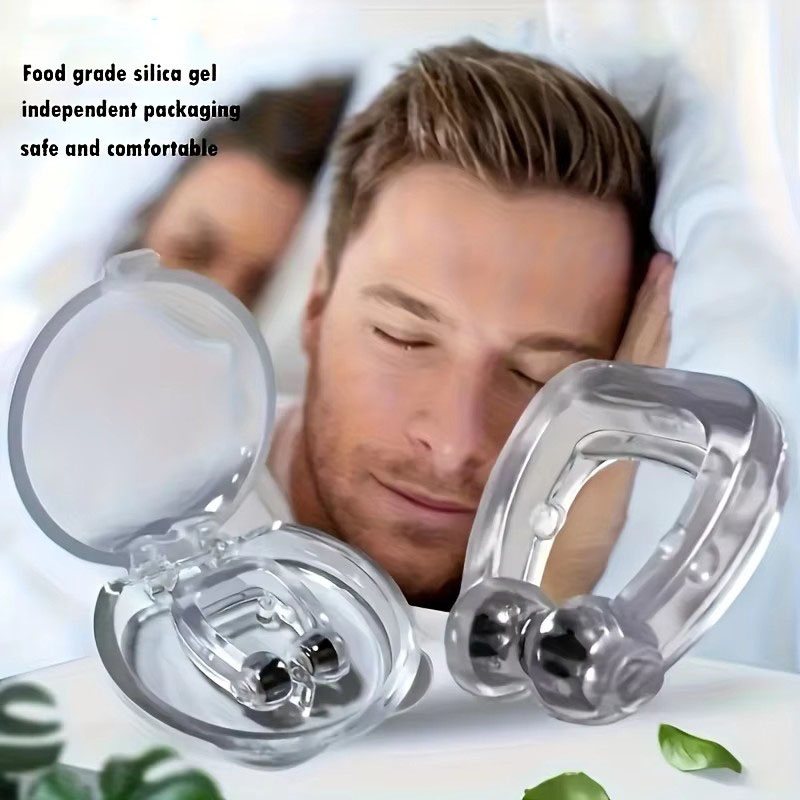 Anti Snore Contour Pillow - 1/2/3/4/5/6 Stück Anti-Schnarch-Gerät Silikon Magnetischer Nasenclip