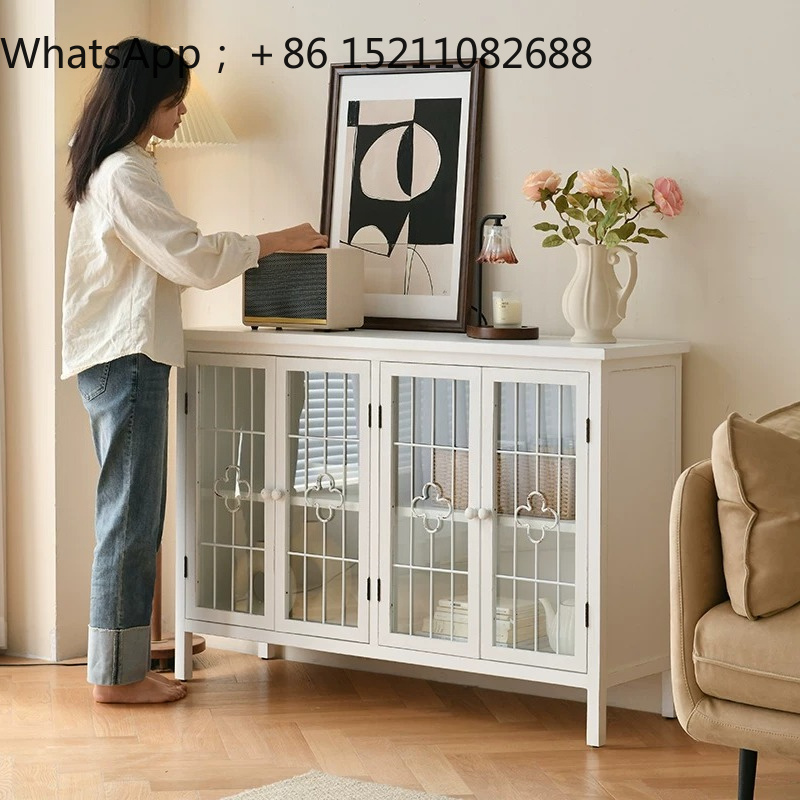 Storage & Organization - SCY weißer Retro-Gäste-Eingangsschrank für Restaurants, Esszimmer-Seitenschrank,