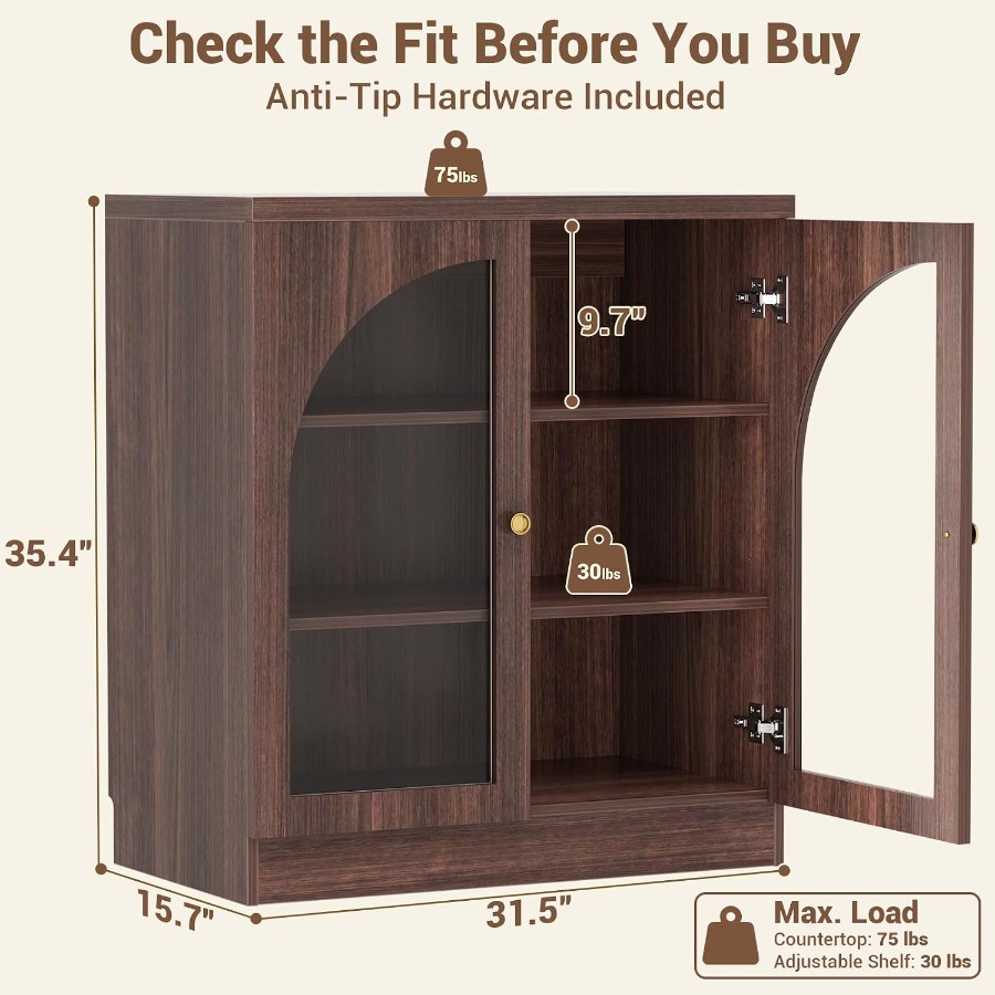 31,5 cm breites Sideboard für  – Storage & Organization Bewertung und Preis