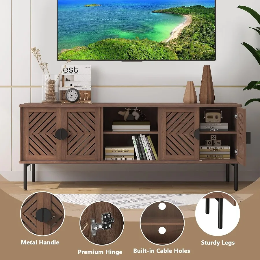 63 TV-Ständer für das Wohnzimm – Storage & Organization Bewertung und Preis