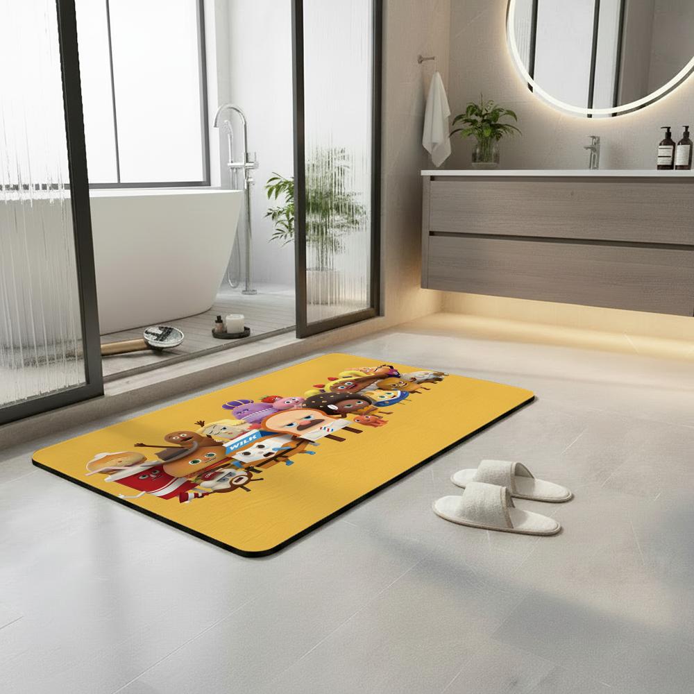Cartoon B-Bread B-Barbershop B – Quick Dry Diatomite Bath Mat Bewertung und Preis