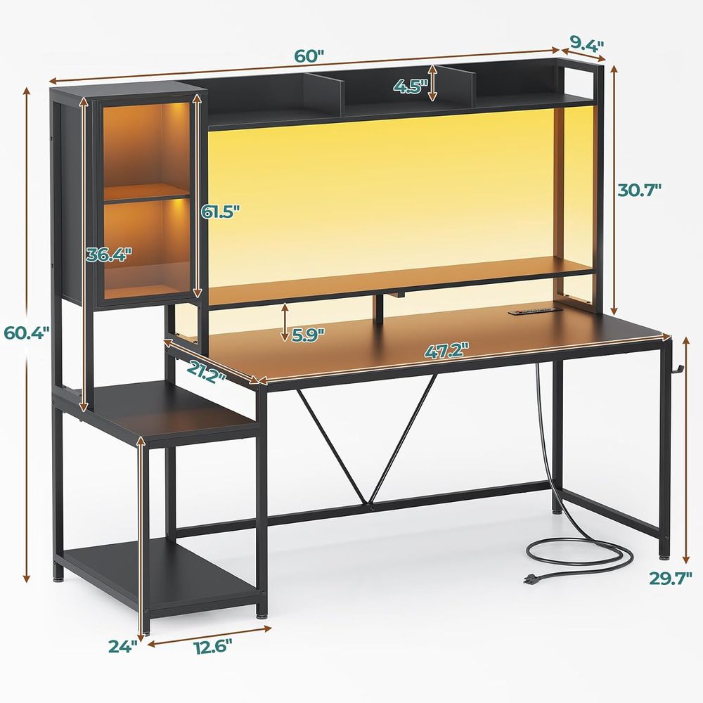 60-Zoll-Gaming-Schreibtisch mi – Lighting Bewertung und Preis