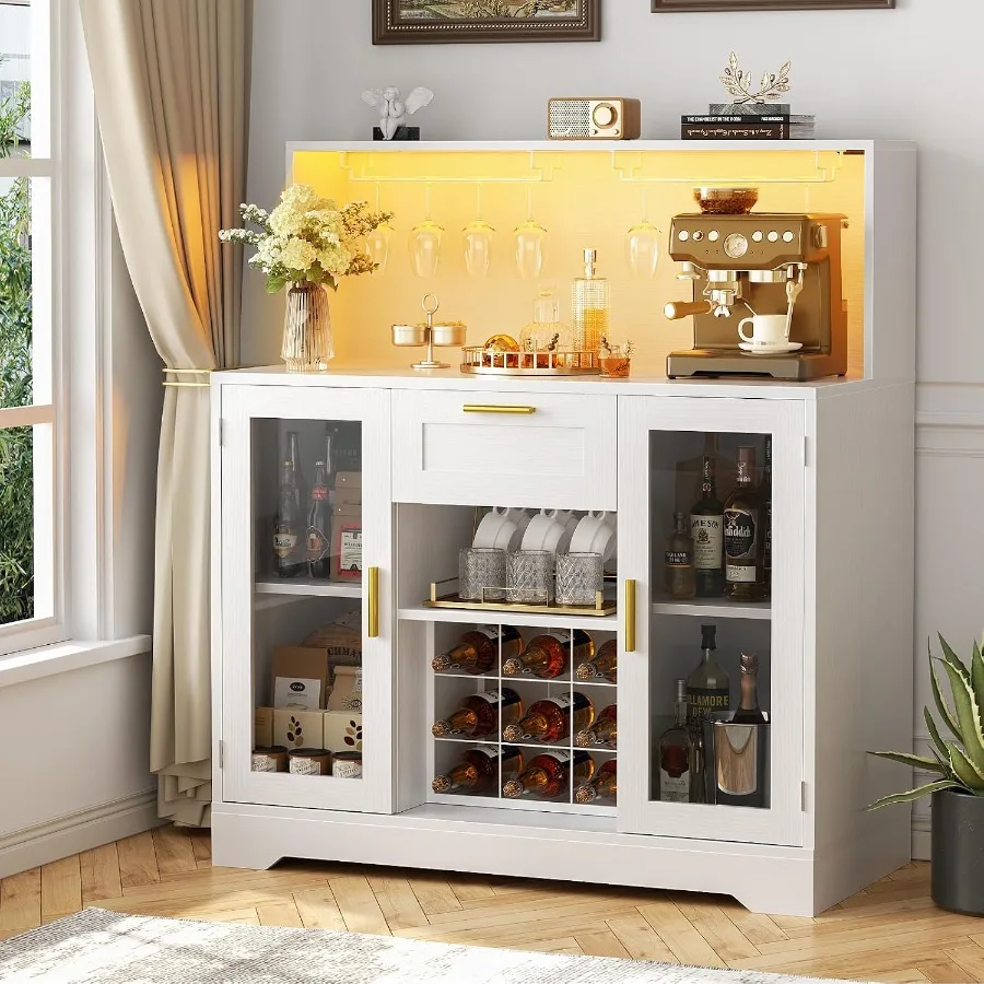 Kaffeebar-Schrank mit RGB-LED- – Storage & Organization Bewertung und Preis