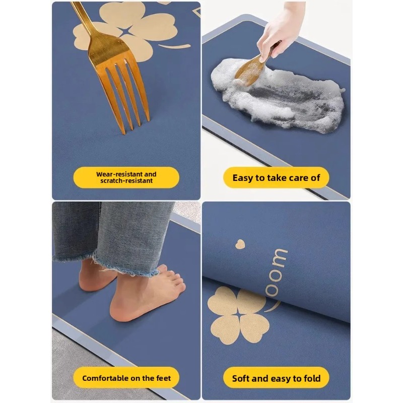 Diatomit-Badematten, saugfähig – Quick Dry Diatomite Bath Mat Bewertung und Preis